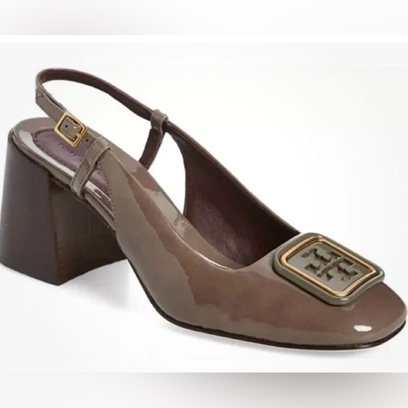 New Tory Burch Georgia Slingback Heels - Picture 1 of 6